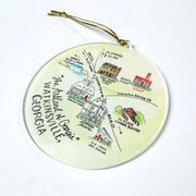 Watkinsville, Georgia Map Acrylic Ornament