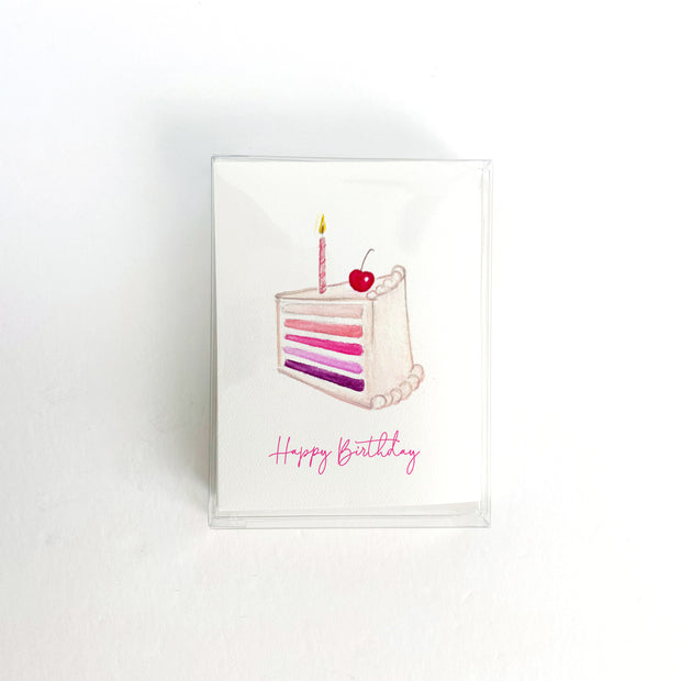 Birthday Ombre Cake Greeting Card