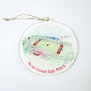 Oconee Schools: High School Football Fields Acrylic Ornaments