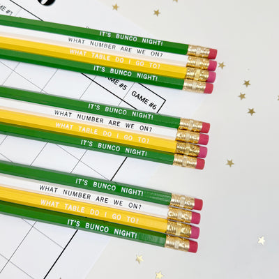 Bunco Night Pencils | St. Patrick's Day