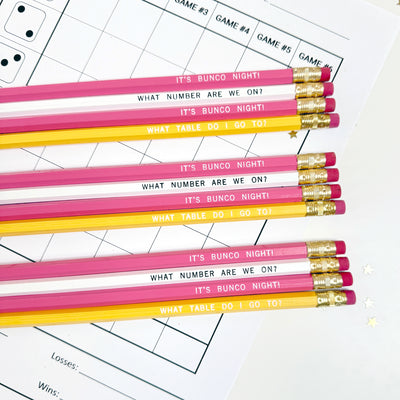 Bunco Night Pencils | Spring and Summer