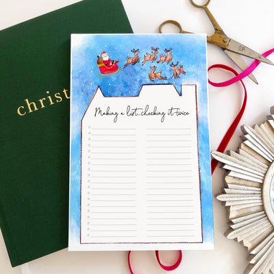 Making a List Christmas Notepad