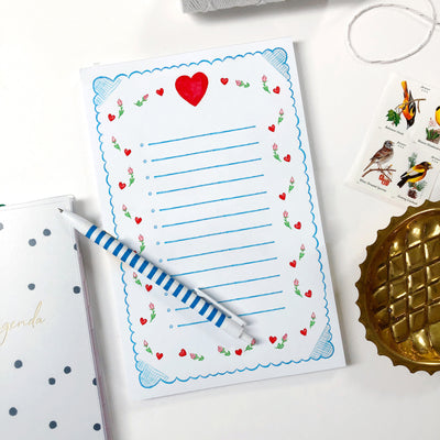 Valentine Hearts Notepad