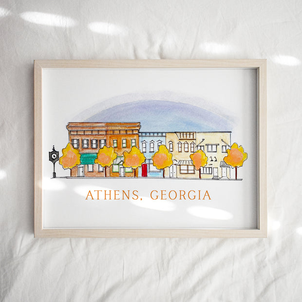 Athens, Georgia Autumn Art Print