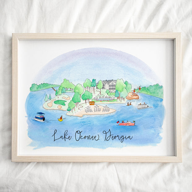 Lake Oconee, Georgia Art Print