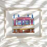 Athens Landmarks: Georgia Theatre Art Print