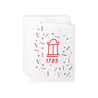 Confetti Arch White Greeting Card