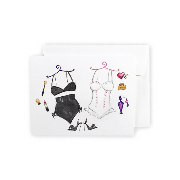 Lingerie Shower Thank You Greeting Card