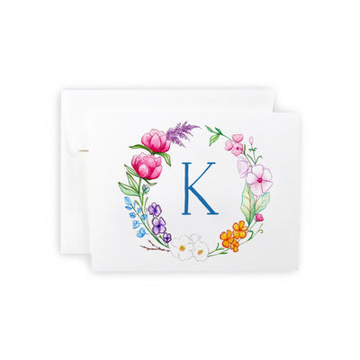 Wildflower Monogram Notecard Set